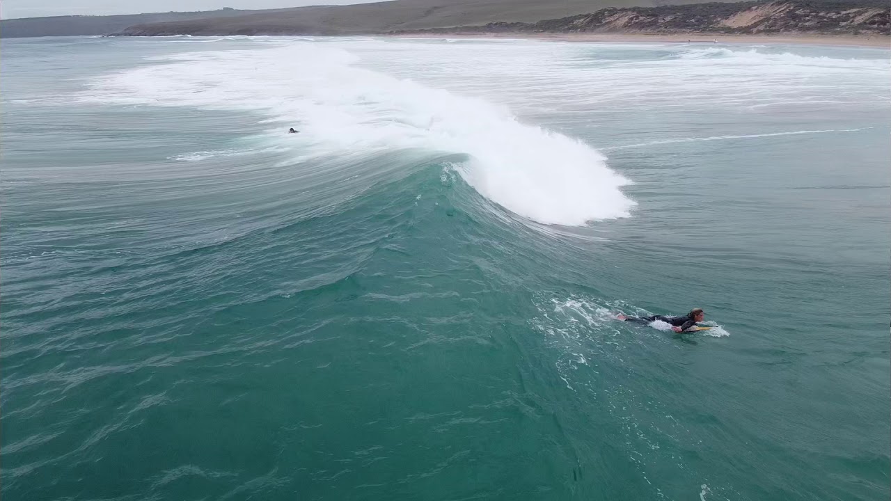 Surfer at parsons beach