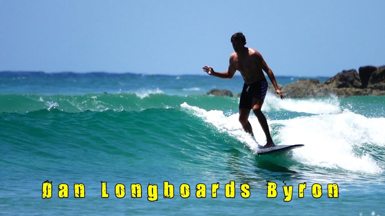 Longboarding small waves at Byron Bay with Dan.